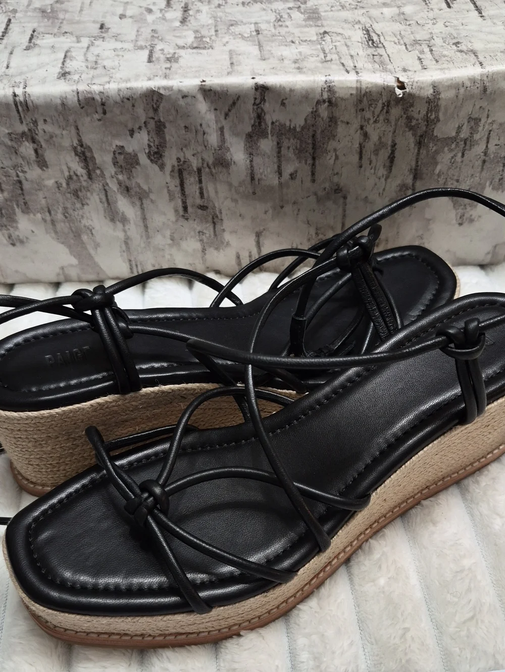 PAIGE Marlow Ankle Strap Espadrille Platform Wedge Sandal WOMEN'S SZ 10 $328 New